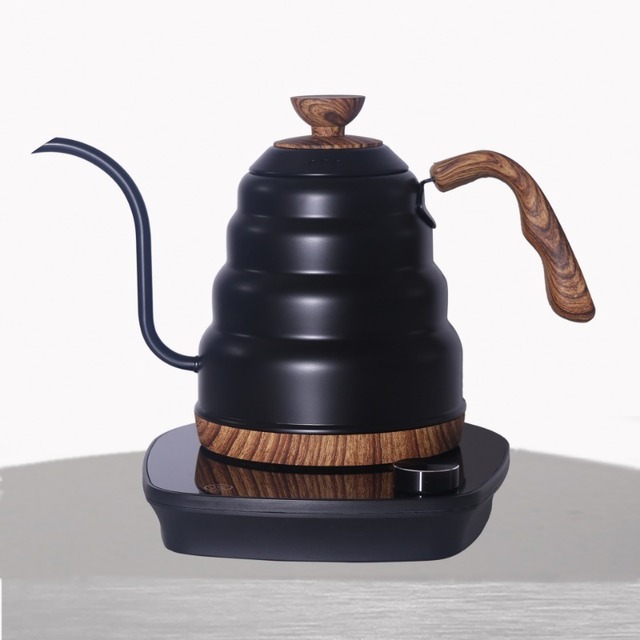 Stainless Steel Fine Mouth Gooseneck Coffee Hand Brewing Electric Kettle Household Smart Temperature Control Coffee Pot