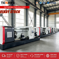 Torno CNC Horizontal de Alta Resistencia TENAKS CK61125, Sistema de Control GSK, Estructura de Bancada Plana, Husillo Único, Alta Precisión