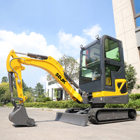 SPEDIZIONE GRATUITA Mini Escavatore Cingolato Diesel da 1.8, 2, 3.5 Tonnellate con Certificazione CE EPA, Prodotto in Cina, per Piccoli Lavori Edili e Agricoli
