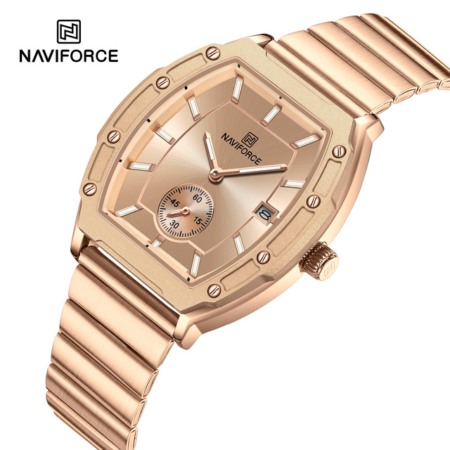 Montre Femme NAVIFORCE 8068L Luxury Watch Women Oem Watch Manufacturers Stainless Steel Montre De Couple Rose Gold