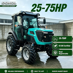 Tracteur agricole compact DONOL 75HP 4WD, certifié COC, transmission par engrenages pour utilisation en ferme et en verger - Product Image 1