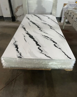 Revestimiento de Pared con Efecto Piedra Premium, Revestimiento con Efecto Mármol de Lujo con Vetas Doradas UV para Personalización Interior de Toda la Casa