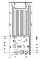 Module d'amplificateur de puissance actif professionnel TopYun DSP1000 1000W*2 8ohm 4ohm, carte d'amplificateur audio passive