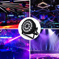 RGBWA UV 6in1 24X18W aleación de aluminio DMX512 lámpara para escenario club nocturno discoteca boda KTV fiesta DJ Home Show
