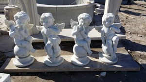 Scultura Professionale di Angelo in <span class=keywords><strong>Marmo</strong></span>, <span class=keywords><strong>Statue</strong></span> di Cherubini Intagliate - Product Image 6