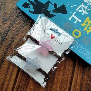 Custom Simple Lace Hair <b>Tie</b> Paper Cards High Elastic Hair Band Tags with Printing Your logo - Product Image 3