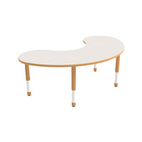 Bureau et chaise d'étude pour enfants, forme de lune moderne, hauteur réglable, pour atelier et salon