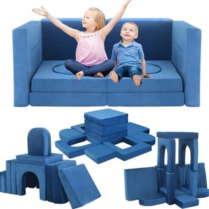 Juego de 12 Piezas de Muebles Infantiles para Sala de Estar, Sofá <span class=keywords><strong>Modular</strong></span> Seccional para Niños, Sofá de Juego para Niños - Product Image 1