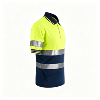 Polo réfléchissant pour le bâtiment, vêtements de sécurité et d'hygiène, vêtements d'ingénierie, t-shirt imprimé avec logo