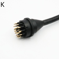 Connecteur sous-marin Subconn Micro Circulaire Femelle Bulkhead Mâle Inline MCBH25F MCIL25M pour câble humide enfichable ROV
