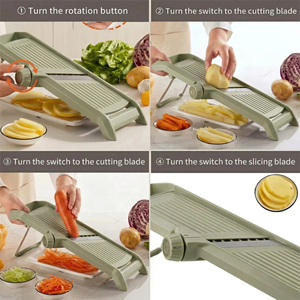 LOVFE Sets <span class=keywords><strong>de</strong></span> Regalo Seguros para <span class=keywords><strong>Cocina</strong></span>: Cortador <span class=keywords><strong>de</strong></span> Verduras Ajustable, Picador y Rebanador Mandolina para Preparación Rápida <span class=keywords><strong>de</strong></span> Comidas - Product Image 6