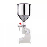 Machine de remplissage de crème manuelle bon marché 5-50ml pour cosmétiques yaourt boissons thé-remplisseur pneumatique de thé d'eau de yaourt