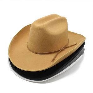 Sombreros Fedora Baratos al por Mayor, Sombrero de Vaquero Mexicano de Fieltro de Lana, Poliéster y Algodón para Hombre - Product Image 2