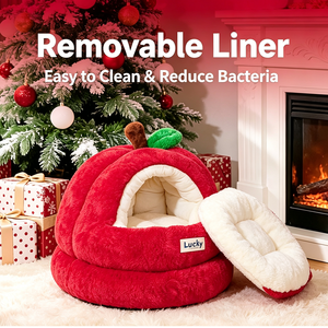 Cat's <b>Nest</b> Four Seasons Universal Peace Fruit Semi-Closed Safe Cat's <b>Nest</b> Winter Warm Dog's <b>Nest</b> Large Size Cat <b>Bed</b> - Product Image 5