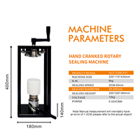 Machine de scellage manuelle commerciale pour canettes de jus, idéale pour les salons de thé Boba, les bouteilles de boissons en papier et les cartons – Facile à utiliser