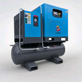 Industrial 7.5kw 10hp Silent Screw Air Compressor All-in-One 8Bar-12Bar ...