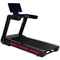 Tapis roulant commercial K-FIT GSTA-5810, moteur AC 7KW, inclinaison automatique à 25 niveaux, 22KM/H, plateau large de 580mm, salle de sport à domicile