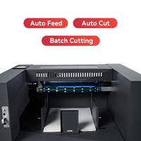 Máquina Automática de Corte de Láminas con Alimentación Automática, Bobina de Voz, PLC Delta, Etiqueta Digital, Plotter de Corte de Doble Cabezal