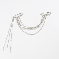 Broche à pampilles longues en perles CCB irrégulières de créateur pour femme, accessoires de bijoux de mode pour fêtes et mariages
