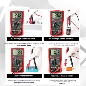 Multimètre numérique professionnel BANGCAN DM850, 1999 affichages, testeur de tension automatique AC/DC, 0-10A, étanche, usage industriel, <span class=keywords><strong>Ohm</strong></span>, courant - Product Image 3