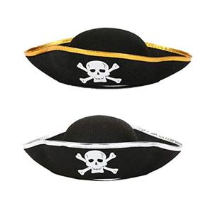 PARTYMENT Cappello da Pirata per Adulti e Bambini, Accessori da Capitano, Tricorno Stile <span class=keywords><strong>Ammiraglio</strong></span> Jack Sparrow, Decorazione per Eventi di Carnevale - Product Image 6