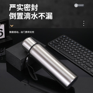 Stainless Steel Insulated Water <b>Bottle</b> With Tea Strainer Travel <b>Flask</b> For Outdoor Sports And General Use - Product Image 3