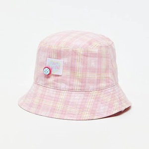 Bucket <b>Hat</b> Plaid Cotton Poplin Unisex Spring <b>Summer</b> Sun Protection Fashionable Casual Style - Product Image 2