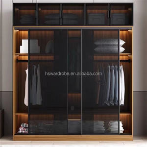 Miễn Phí Thiết Kế Tùy Chỉnh Làm Bằng Gỗ Tủ Quần Áo Tủ Với Hai Kính Cửa Trượt Cho Tủ Quần Áo - Product Image 5