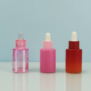 Flacon compte-gouttes en verre pour huiles essentielles, bleu mat 30 ml, vert mat, sérigraphie cosmétique 30 ml - Product Image 3