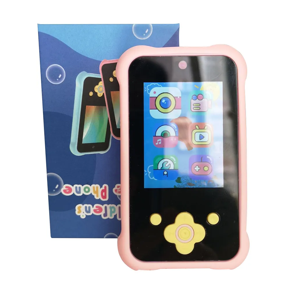 かわいいキーコントロール子供スマートフォンおもちゃ携帯電話フリップカメラゲーム電話子供のための子供赤ちゃん年齢3-7