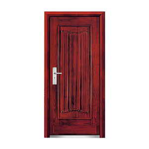 ประตูรักษาความปลอดภัยแผ่นเหล็กสวิงรีดเย็น + แผง MDF เห<span class=keywords><strong>ล</strong></span>็กประตูทางเข้าหุ้มเกราะทำจากไม้ - Product Image 3