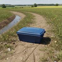 Boîte d'appât pour rats en plastique noir à semi-conducteurs à haute efficacité, station d'appât pour rongeurs réutilisable pour la lutte antiparasitaire à la ferme