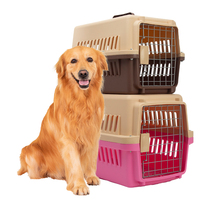 Cage extérieure de luxe Coffre-fort Boîte de voyage en plastique pour chien de compagnie
