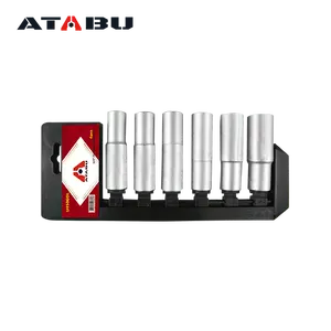 ATABU Set peralatan mekanik 1 2 inci 6 Pcs, Set soket dalam peralatan genggam kelas profesional untuk aplikasi otomotif dan Industri