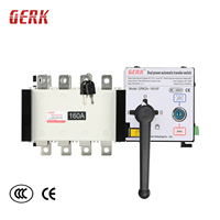 Commutateur de transfert automatique de qualité industrielle GERK, double alimentation, 4P, triphasé, pour générateur PC, transfert d'alimentation ininterrompue