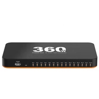 Stasiun Pengisian Daya Desktop 360W 15 Port Tipe-C PD Baru dengan Penyangga, Pengatur Pengisi Daya Cepat Multi Perangkat untuk Kantor Sekolah