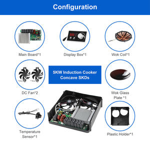 STW 스마트 전기 인덕션 스토브 핫플레이트 부품 PCBA 구리 코일 세트, 인덕션 쿠커 SKD용 - Product Image 6