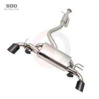 Échappement arrière en acier inoxydable SDO pour Toyota GR Yaris 1.6T 2020+ - Silencieux Valvetronic Performance - Kit de tuyaux polis miroir