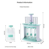 Presse-purée manuel pour bébé, sac de conservation pour aliments pour bébé, sans BPA/PVC, pour aliments complémentaires de 6 à 12 mois