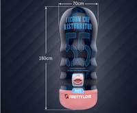 Offre Spéciale : Godemichet Masculin Manuel en Silicone, Vibrateur, Coupe de Masturbation Masculine, Jouet Sexuel pour Homme, Chatte de Poche