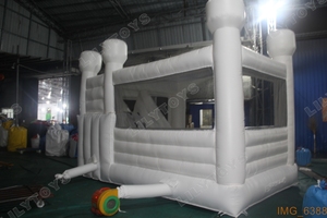 Casa <span class=keywords><strong>de</strong></span> rebote <span class=keywords><strong>blanca</strong></span> inflable, <span class=keywords><strong>castillo</strong></span> hinchable para fiesta <span class=keywords><strong>de</strong></span> boda con kit <span class=keywords><strong>de</strong></span> reparación <span class=keywords><strong>de</strong></span> bolsa <span class=keywords><strong>de</strong></span> transporte - Product Image 3