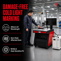 Machine de marquage laser UV de table CKMACHINE 3W/5W/10W 355nm, gravure laser ultra-fine à refroidissement par eau pour plastique