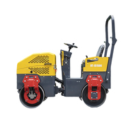 Offre Spéciale CE EPA Double tambour tour 1500kg rouleau de route hydraulique asphalte béton compacteur rouleau vibrant