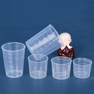 15ml 20ml 30ml 50ml 100ml Messbecher PP Kunststoff-Becher transparent für Labor küchen flüssigkeiten - Product Image 4
