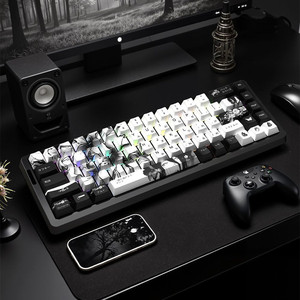 Reze Keycaps Top/Side <span class=keywords><strong>Translucent</strong></span> <span class=keywords><strong>PBT</strong></span> Sublimation Cherry Height cho bàn phím cơ 68/75/84/87/96/104 - Product Image 4