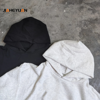 Pull baggy uni en éponge française personnalisé Sweatshirt à capuche pour hommes Impression bouffante Fabricants de sweats à capuche surdimensionnés de haute qualité
