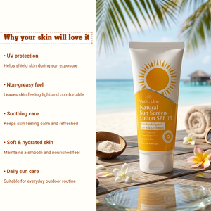 โลชั่นกันแดดคุณภาพพรีเมียม SPF 15 สำหรับใช้ทุกวัน ปกป้องผิวจากแสงแดดและบำรุงผิวชุ่มชื้น ราคาขายส่ง - Product Image 2