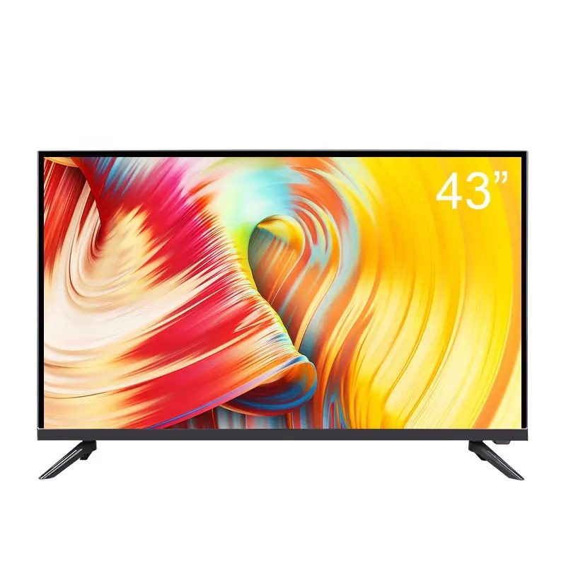 Factory television 43 50 inch price flat screen display hot sales for Africa UHD 4k UHD smart led TV
