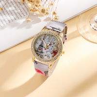 Populaire femmes charme montre serpent motif ceinture Paris tour numérique diamant-ensemble britannique Quartz 20mm 42mm verre pointeur en gros
