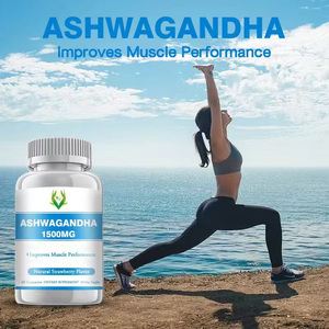 Premium Natural Energy Ashwagandha Gummies Herbal Strawberry Flavored Candy for Muscle Strength for Adults for Pregnant Women - Product Image 3